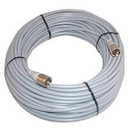 Proplus 9 ft. Pre-Cut RG8x PL-PL Coaxial Cable, Gray PR2465806